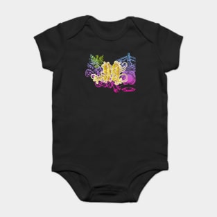 99 Design Retro Art Baby Bodysuit